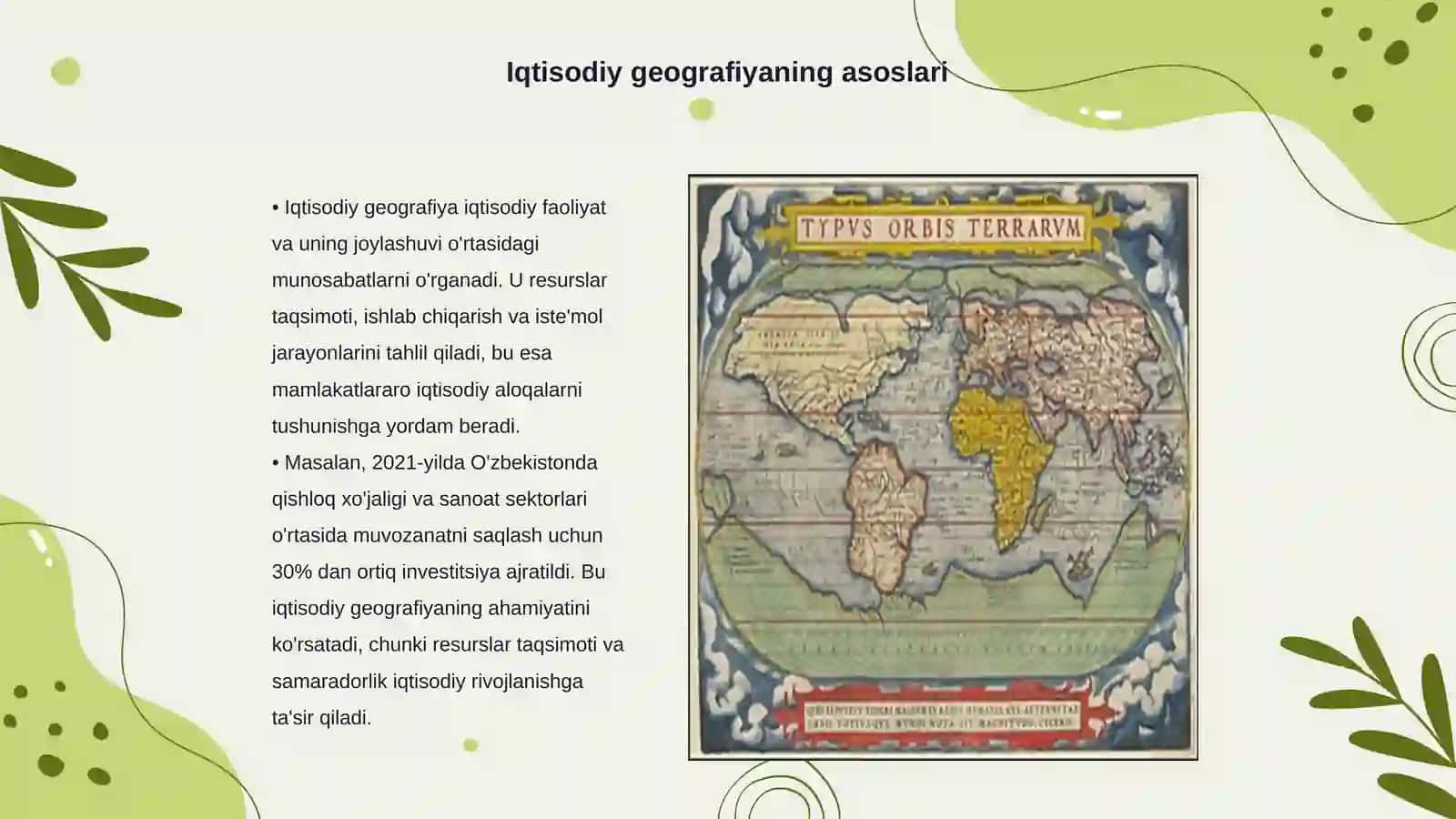 Iqtisodiy va ijtimoiy geografiyadagi muammolar, rayonlashtirish masalalari 3