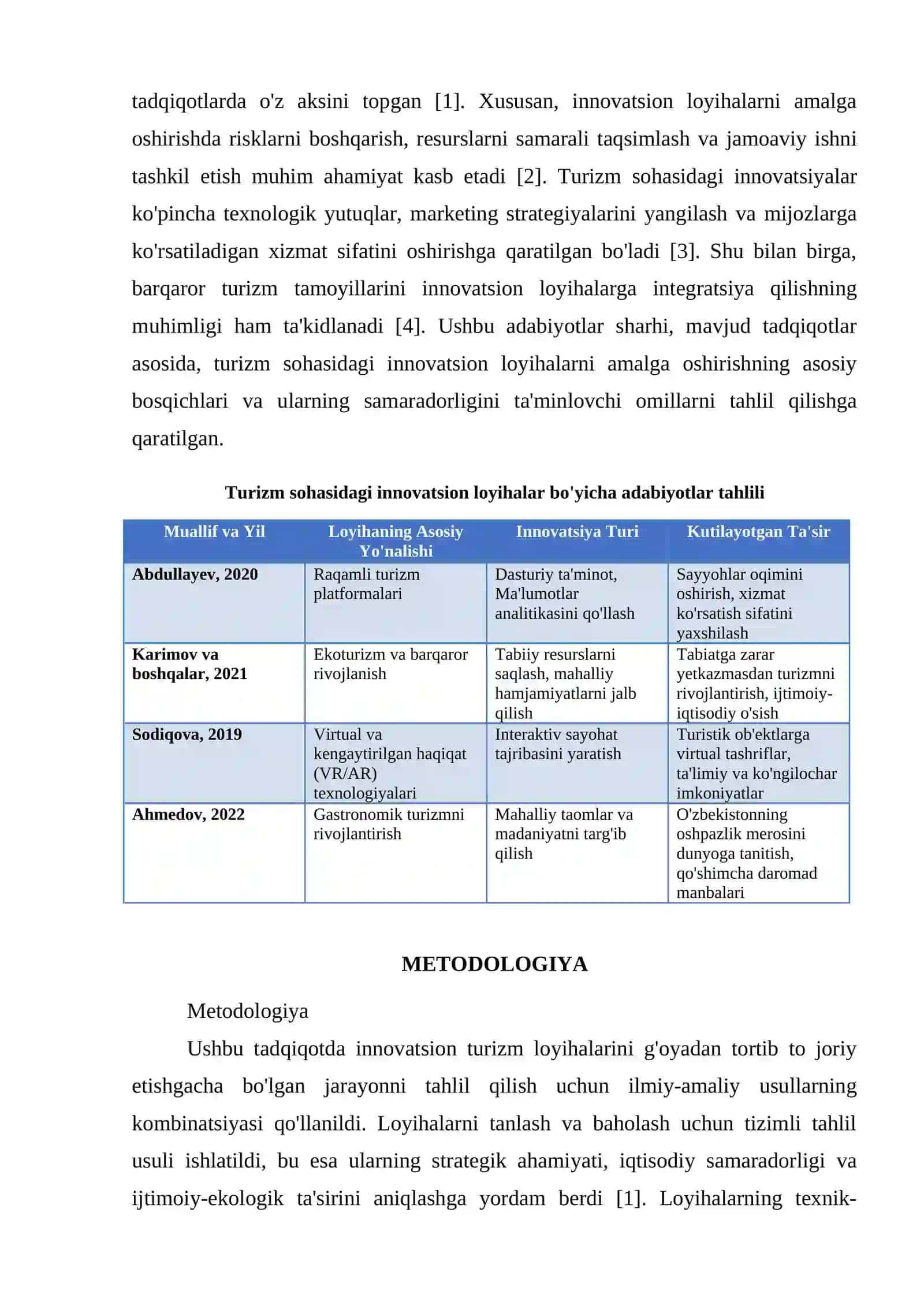 ИННОВАЦИОННЫЕ ПРОЕКТЫ В СФЕРЕ ТУРИЗМА: ОТ ИДЕИ ДО ВНЕДРЕНИЯ 3