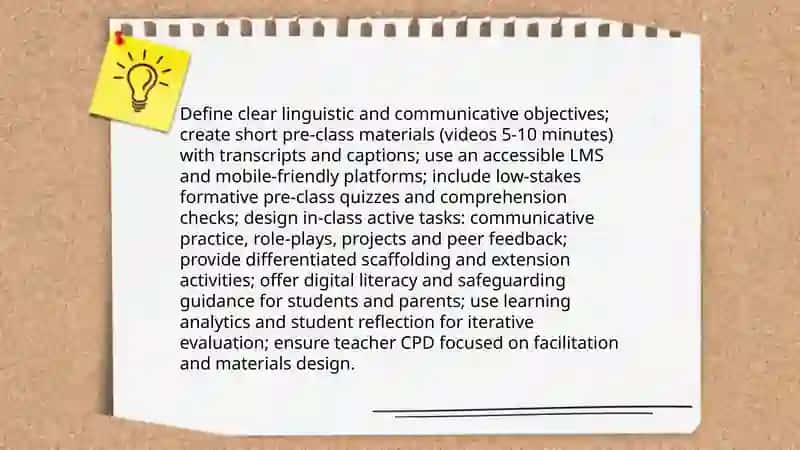 Plan for Implementing Flipped Classroom Model in ELT 3