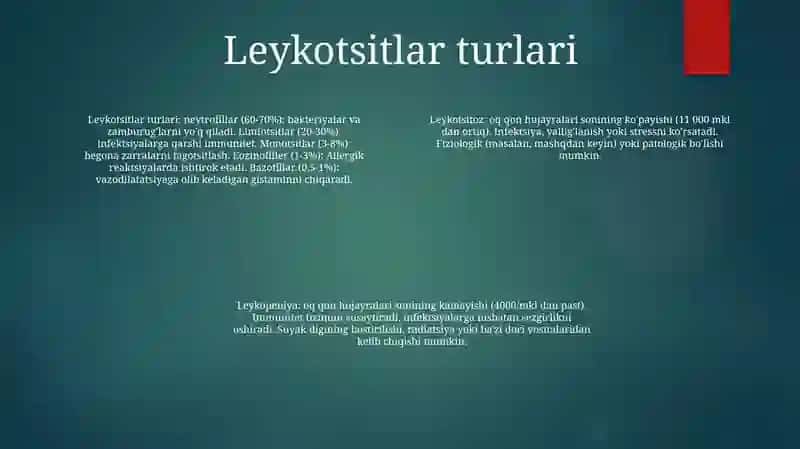 Leykotsitoz Va Leykopeniya 3