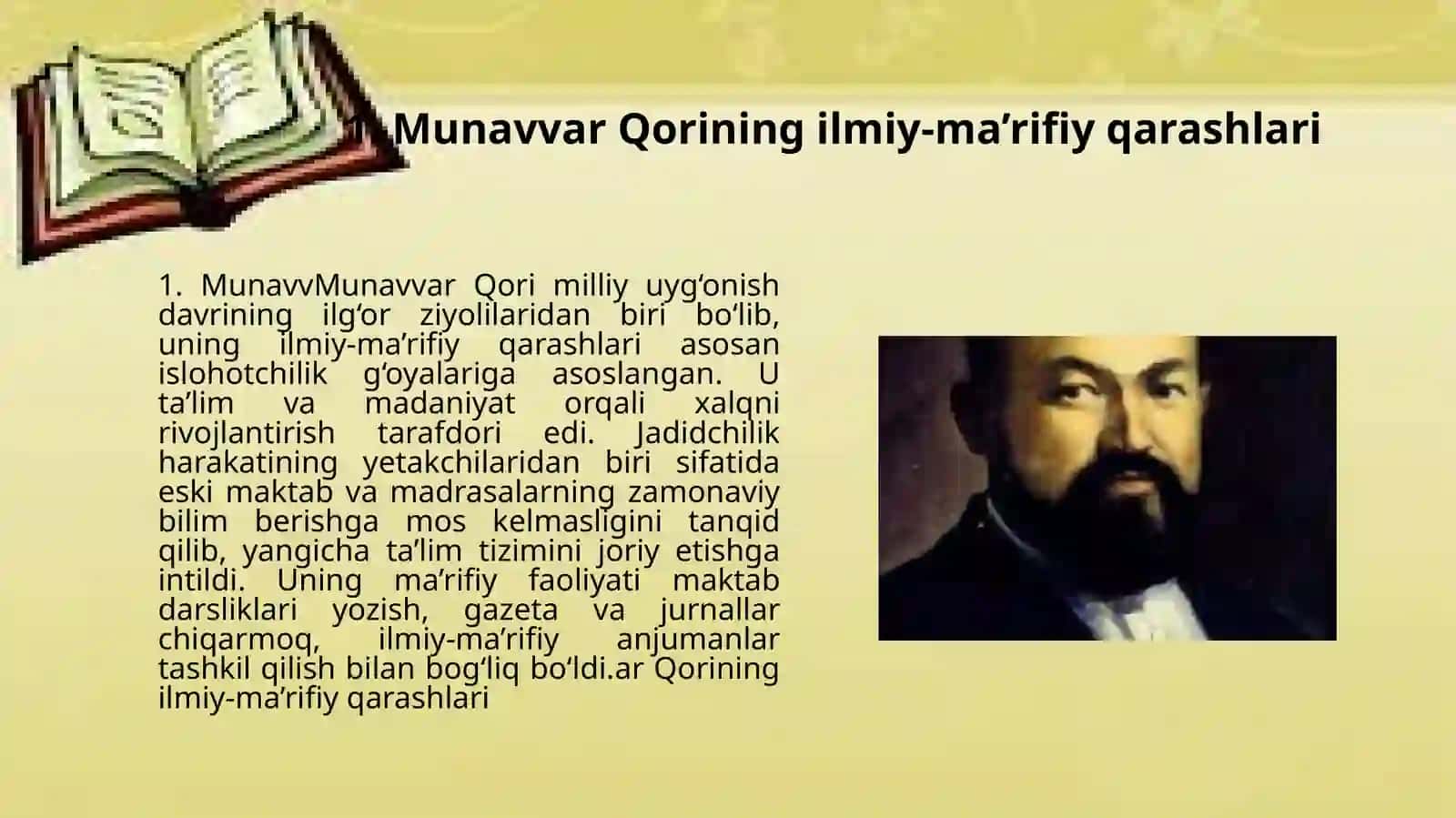 MunavvarQoriFalsafiyyondashuvivatalimoti 3