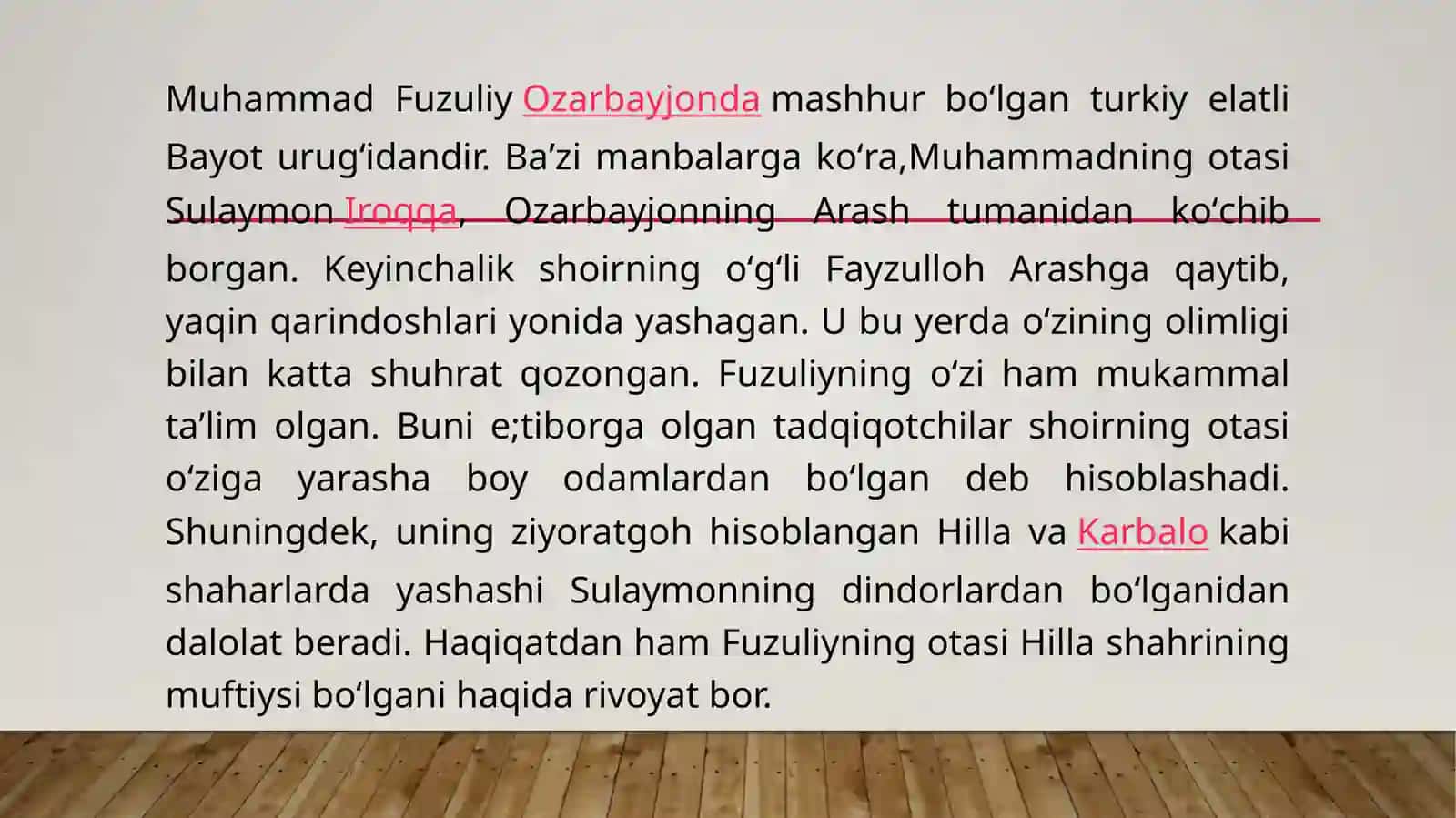 Muhammad fuzuliy ijodi. 3