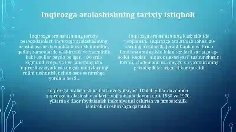 Ijtimoiy Ish Nazaryasi Va Amalyotida Inqiroz Faoliyatini Paydo Bólishi 3