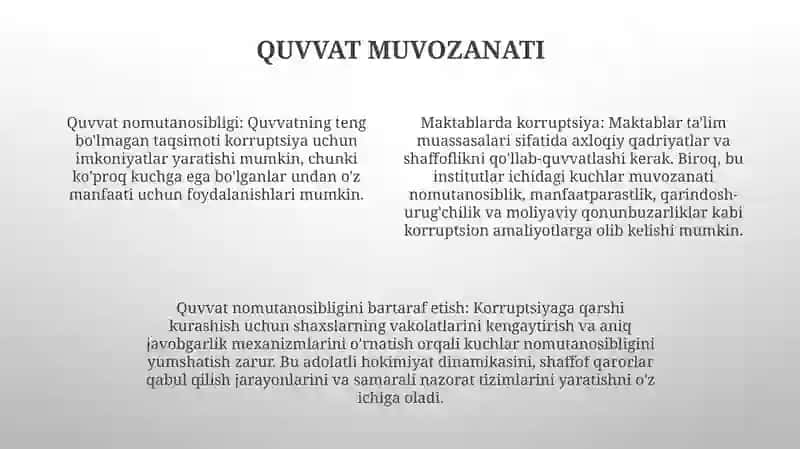 Maktabda Korrupsion Xolatlarga Olib Boruvchi Omillarni Barbara Etish 3
