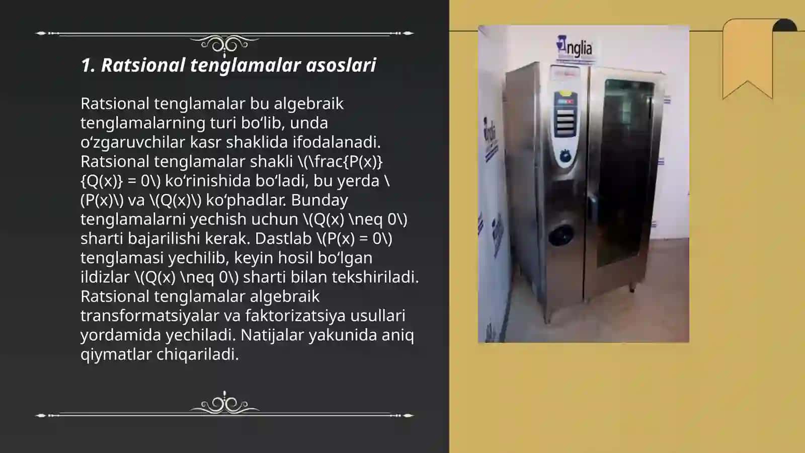 Ratsional tenglamalar 3