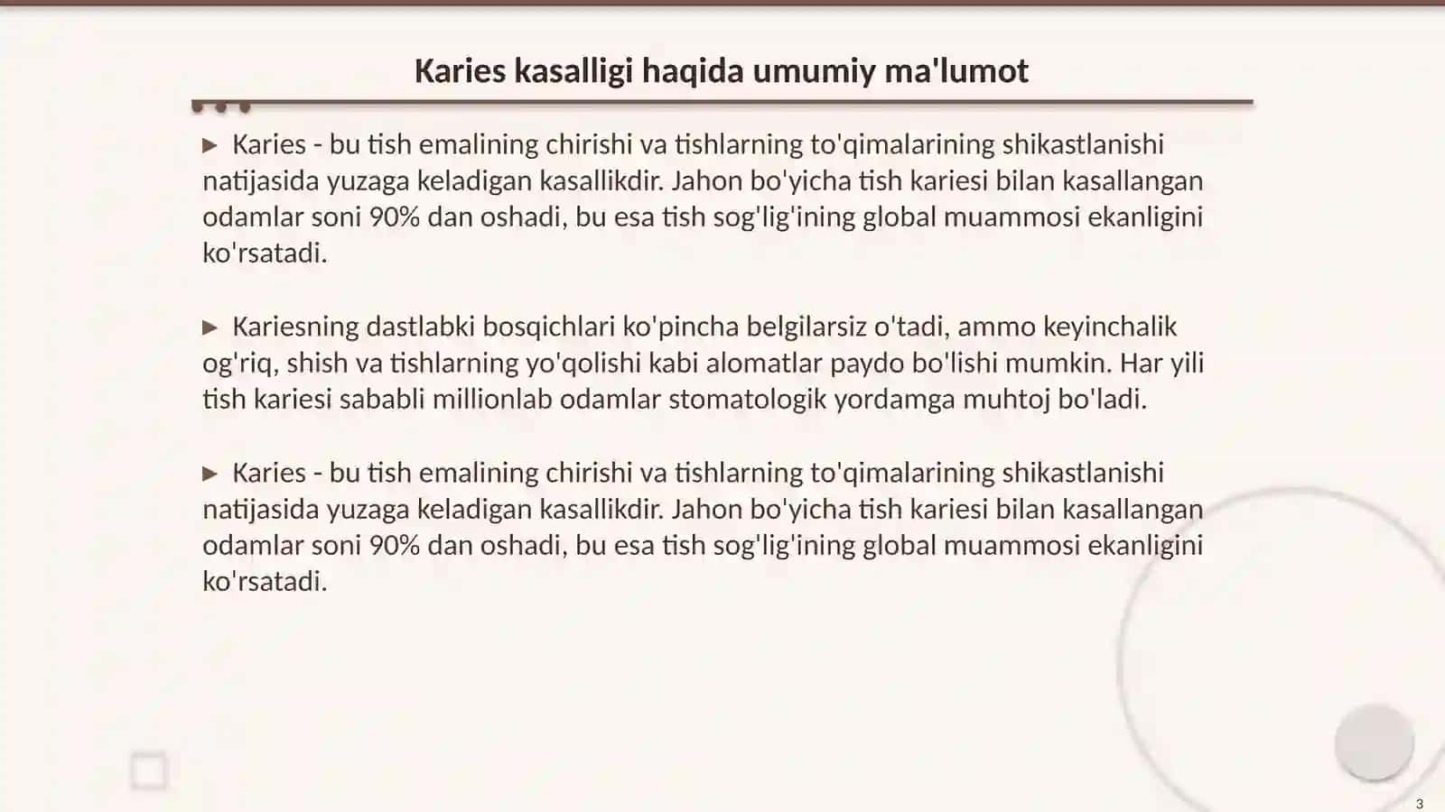 Karies kasalligini profilaktikasi 3