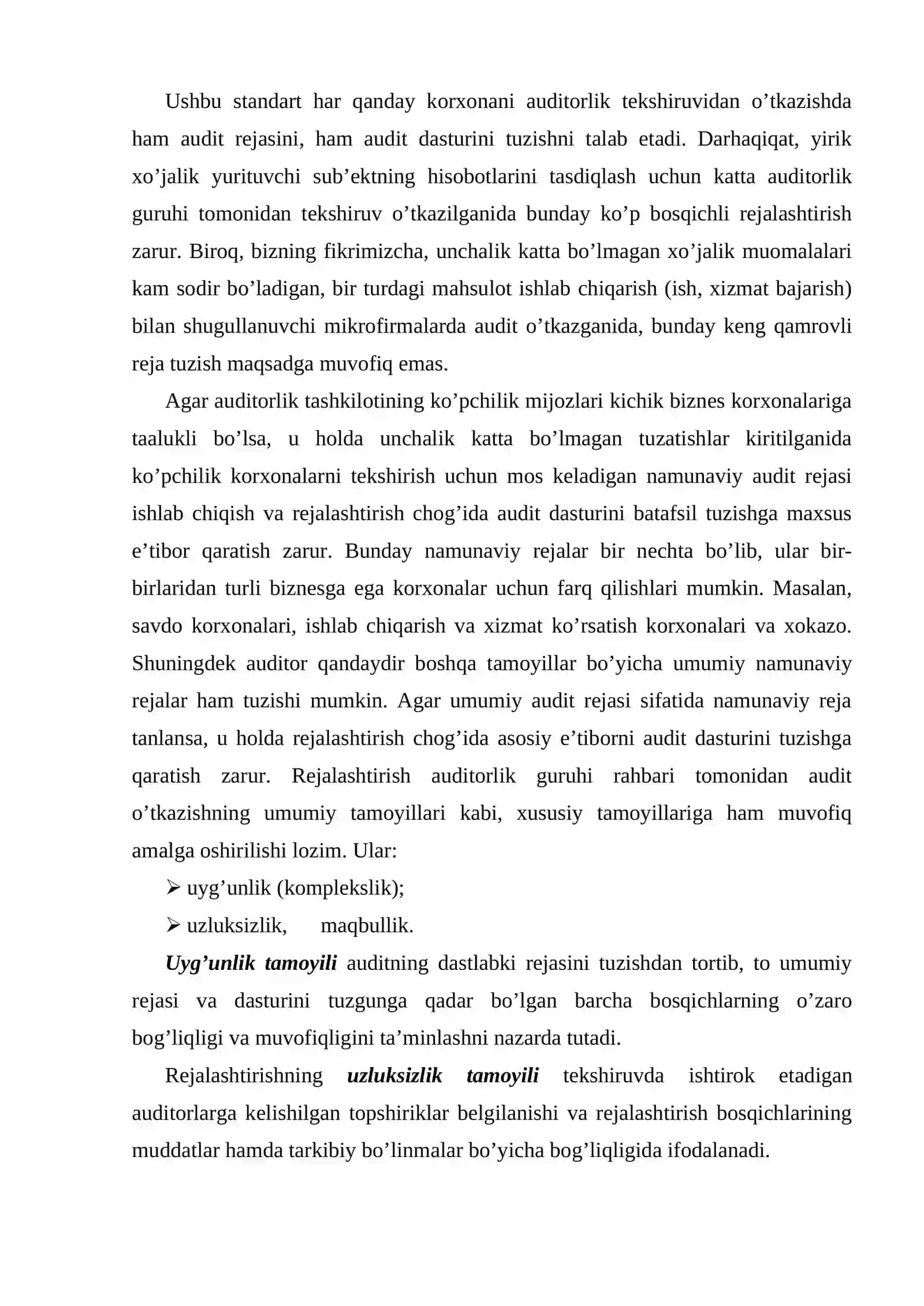 Auditorlik faoliyatini rejalashtirish 3