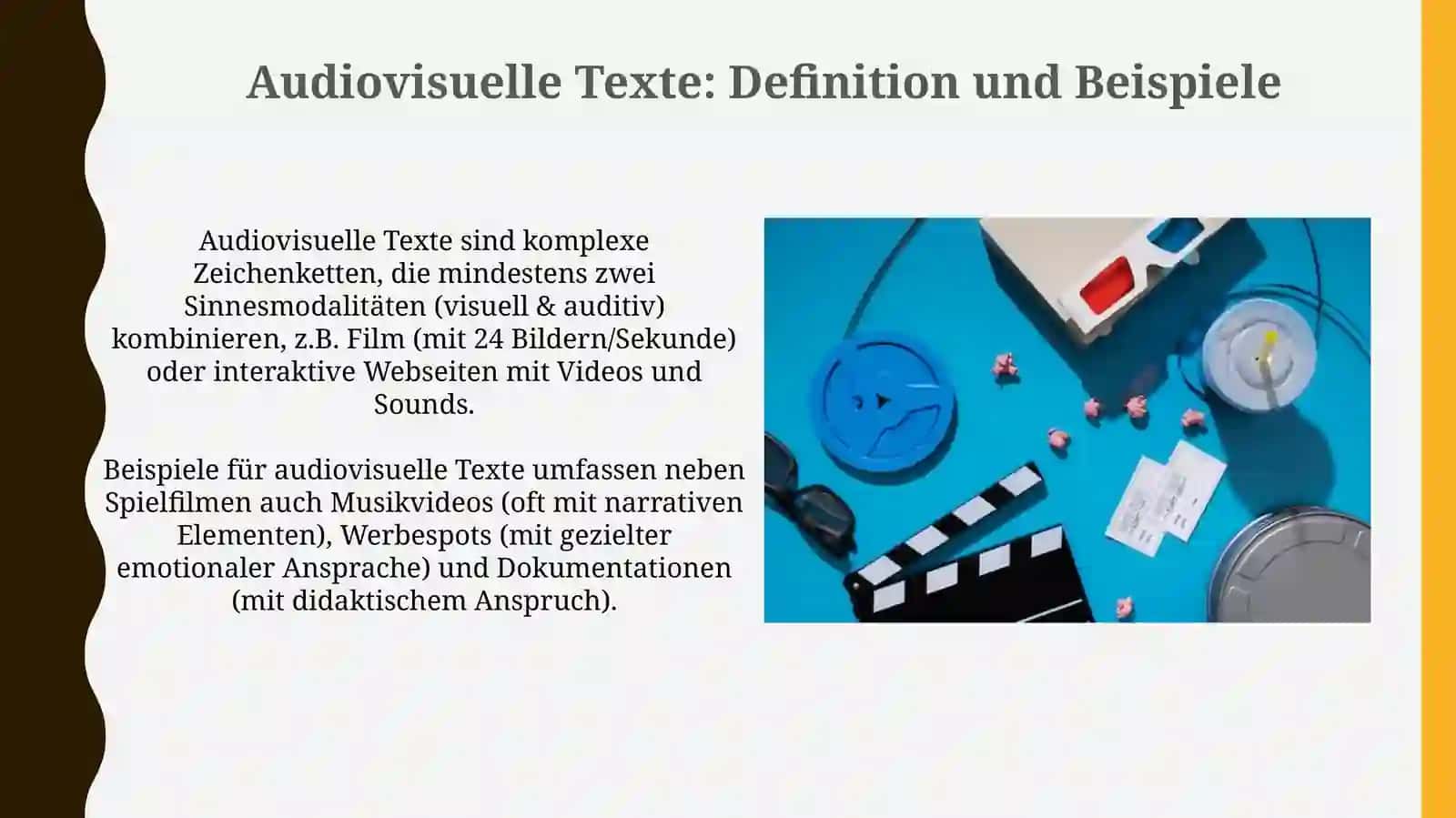 Audiovisuelle Texte: Definition und Beispiele 3