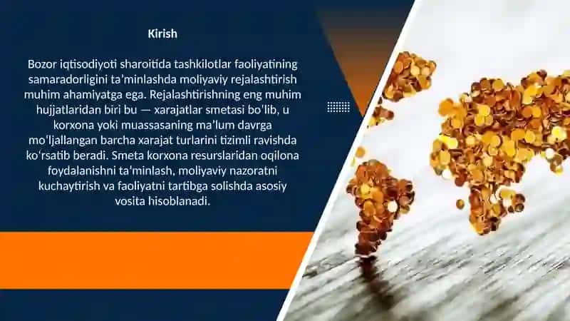 Xarajatlar smentasi vaularning turlari 3