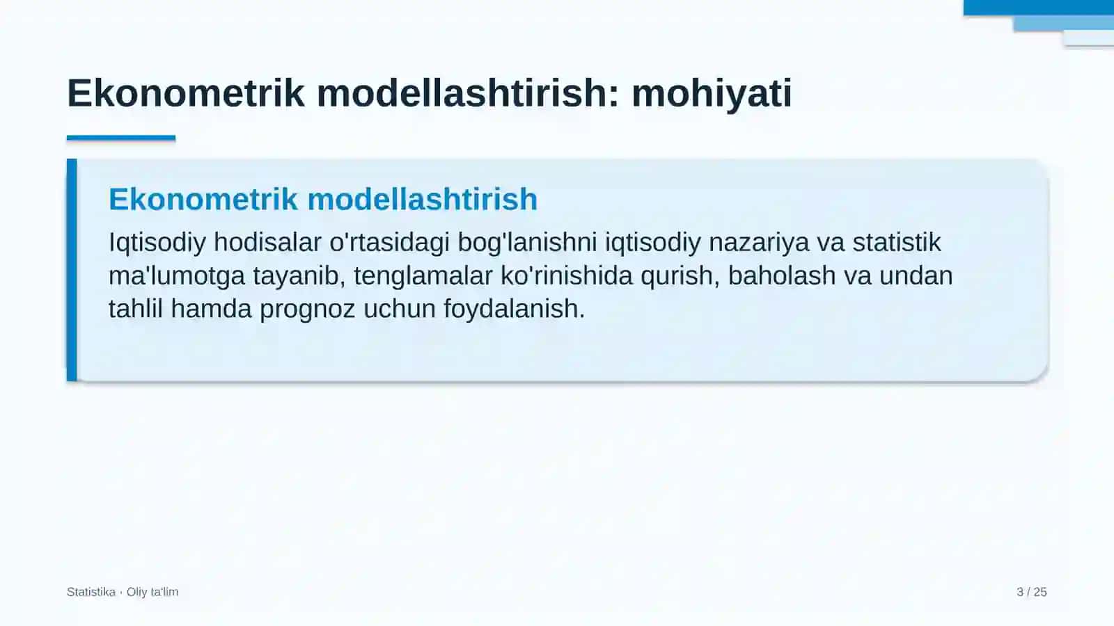 Karshering xizmatida ekonometrik modellashtirish 3