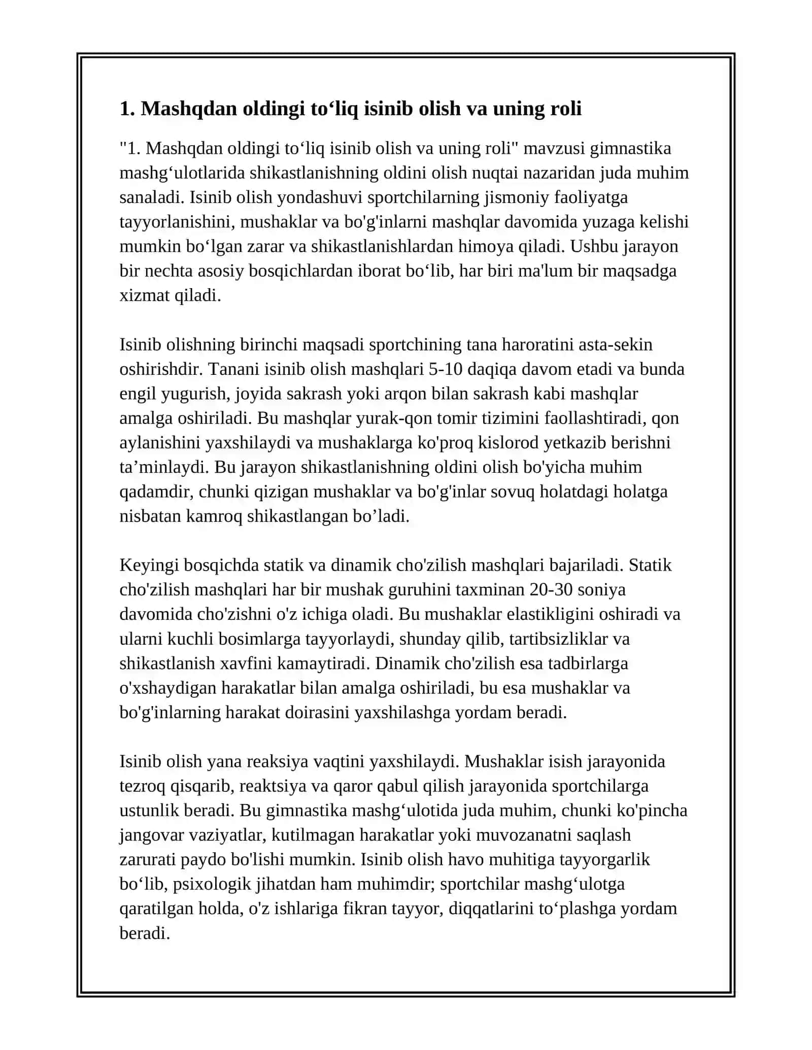 GIMNASTIKA MASHGʻULOTLARIDA SHIKASTLANISHNI OLDINI OLISH 3