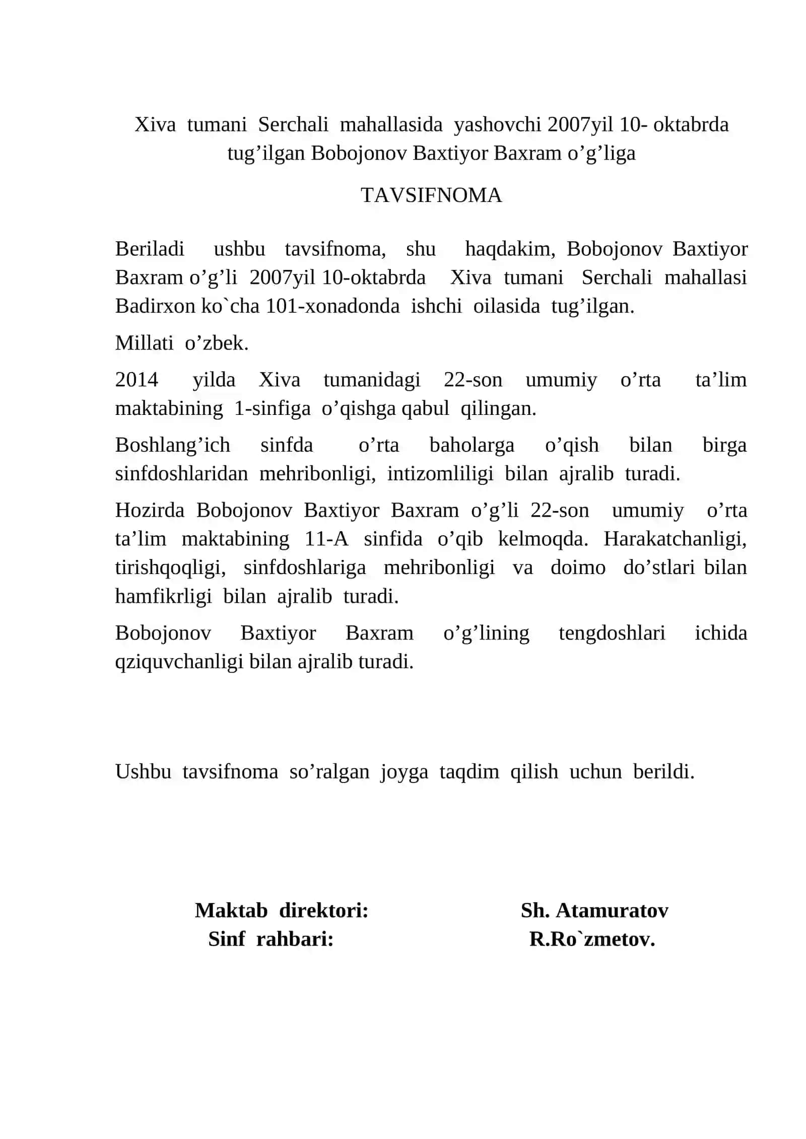 Otoboyev Otoboy Kamoladdin 3