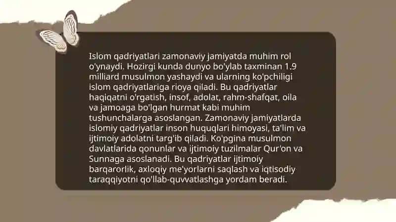 Islom Qadriyatlari va Ma'rifati 3