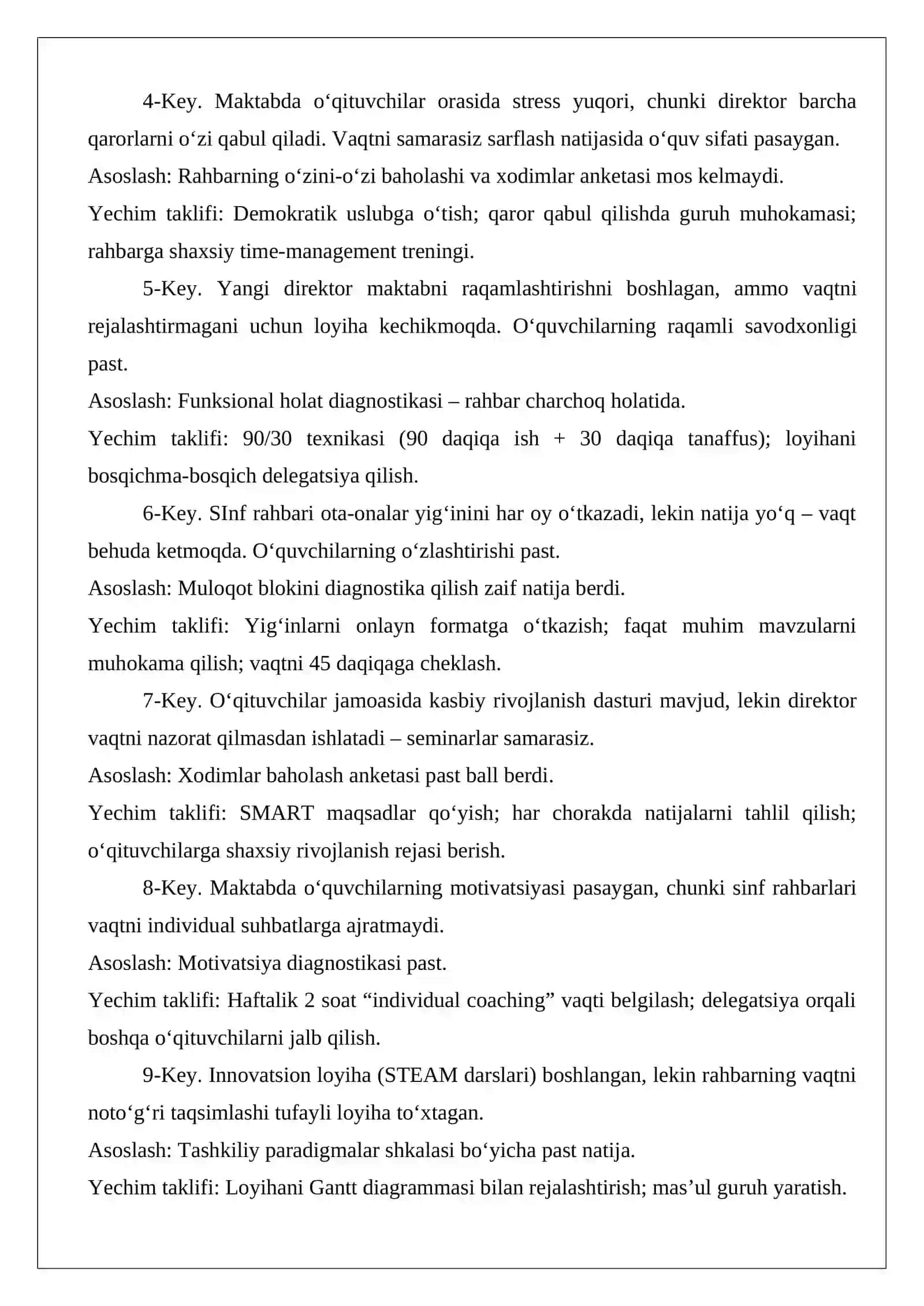 Boshqaruv faoliyatining diagnostik xususiyatlari 3