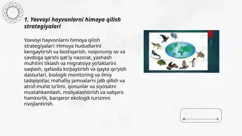 Yovvoyi hayvonlarni himoya qilish strategiyalari 3