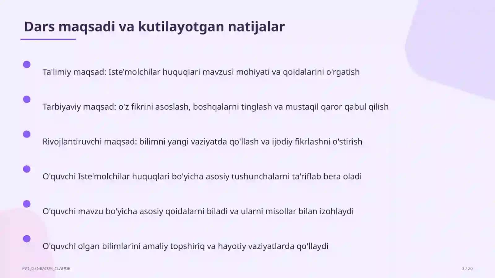 Iste'molchilar huquqlari (10-sinf) 3