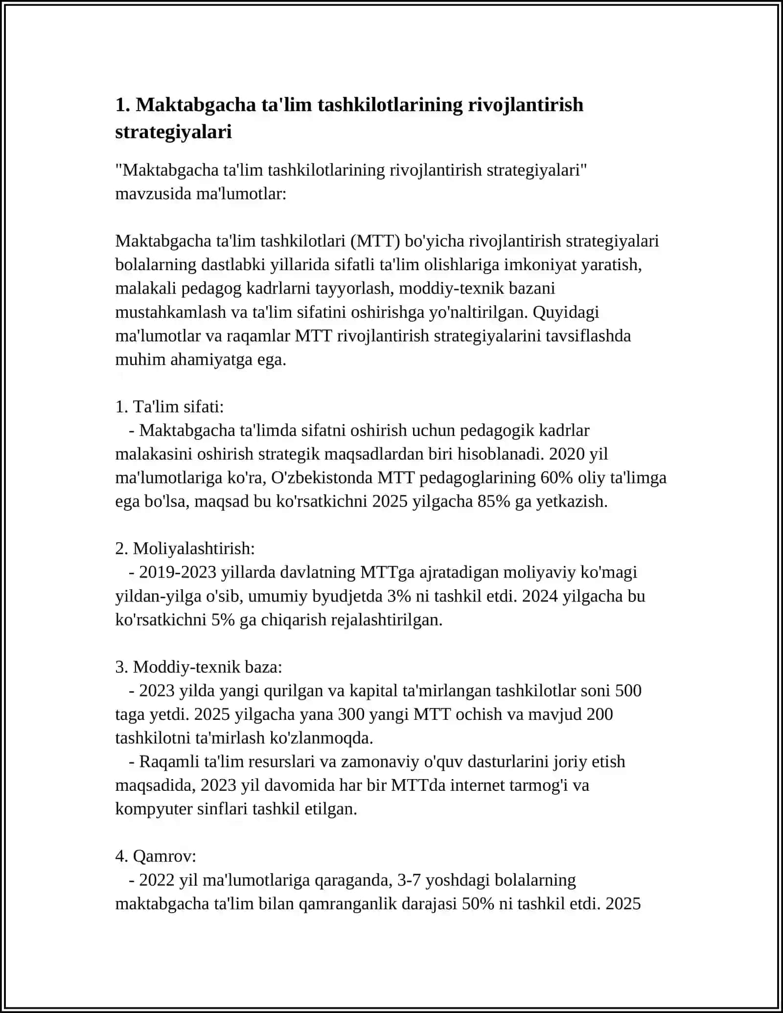 MAKTABGACHA TAʼLIM TASHKILOTLARINI RIVOJLANTIRISH TIZIMI 3
