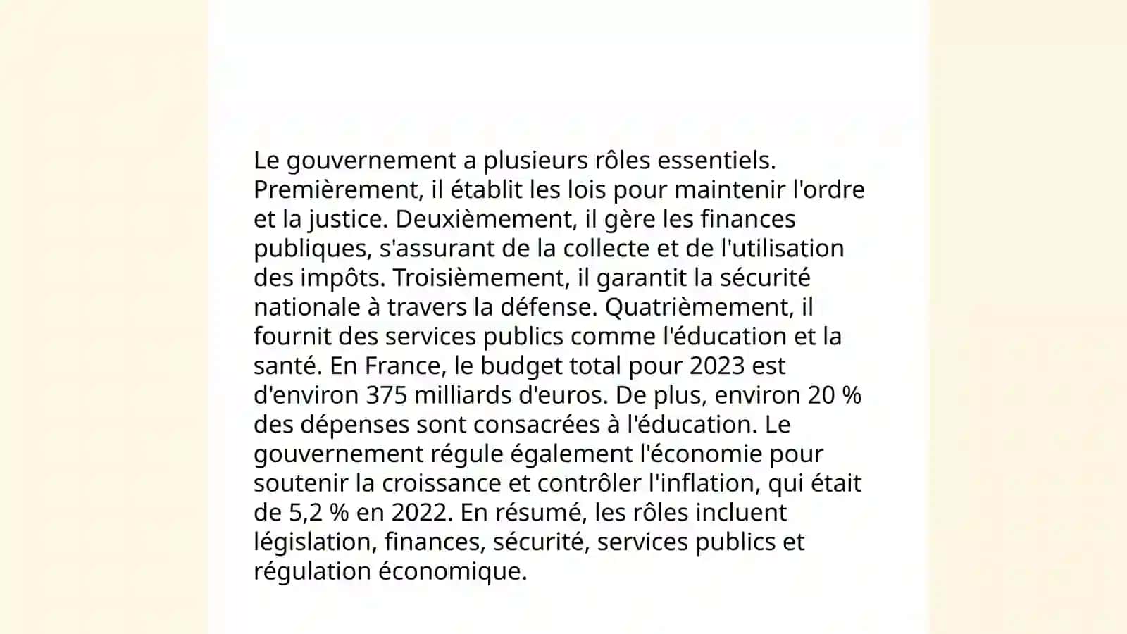 Le gouvernement 3