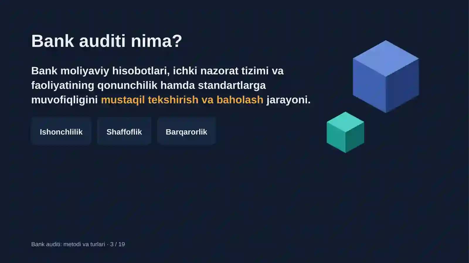 Bank auditi metodi va turlari 3