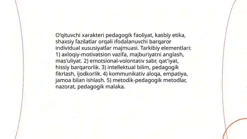 O'qituvchi xarakteri va uning individual xususiyatga qarab toifaga bo'linishi 3