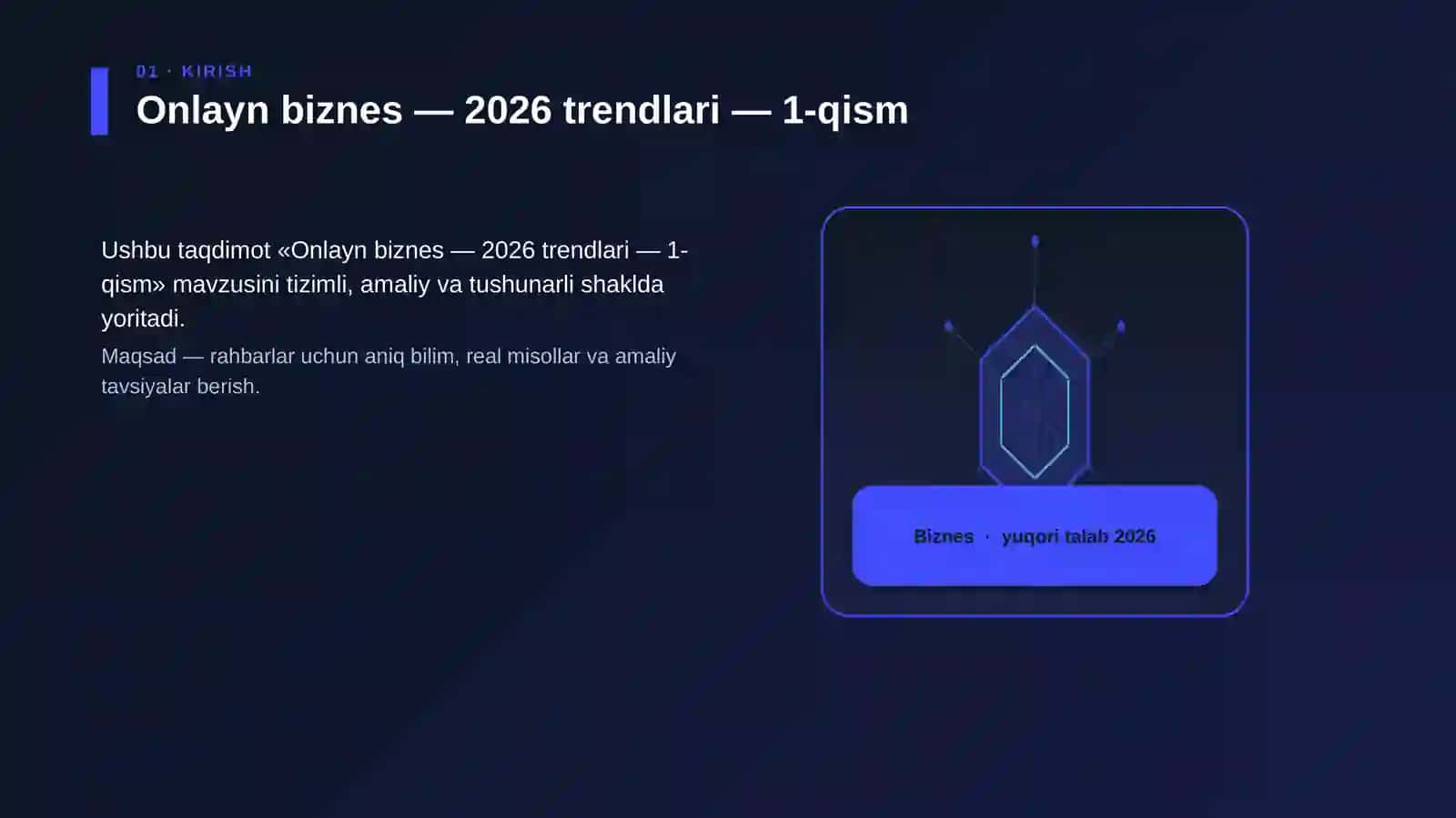 Onlayn biznes — 2026 trendlari — 1-qism 3