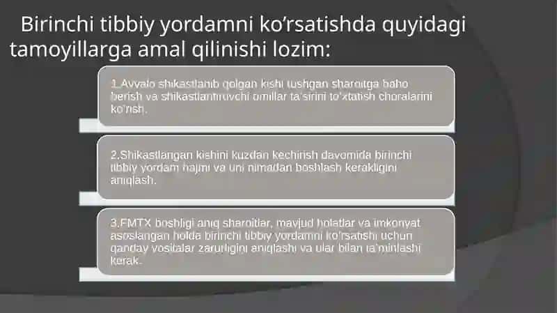 SHIKASTLANISH O’CHOQLARIDA DASTLABKI SHIFOKOR YORDAMINI TASHKIL QILISH 3