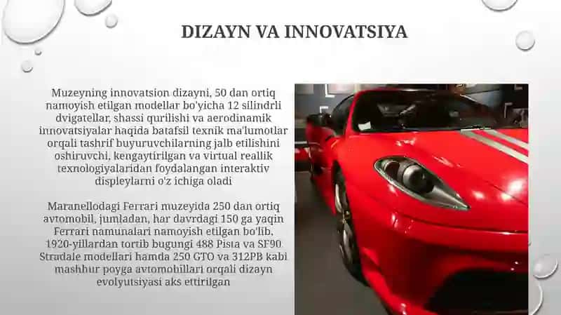 Ferariy avtomobillar muzeyi 3