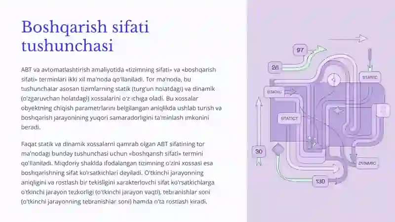Avtomatik boshqarish tizimlarining sifat ko'rsatkichlarini tadqiq qilish 3