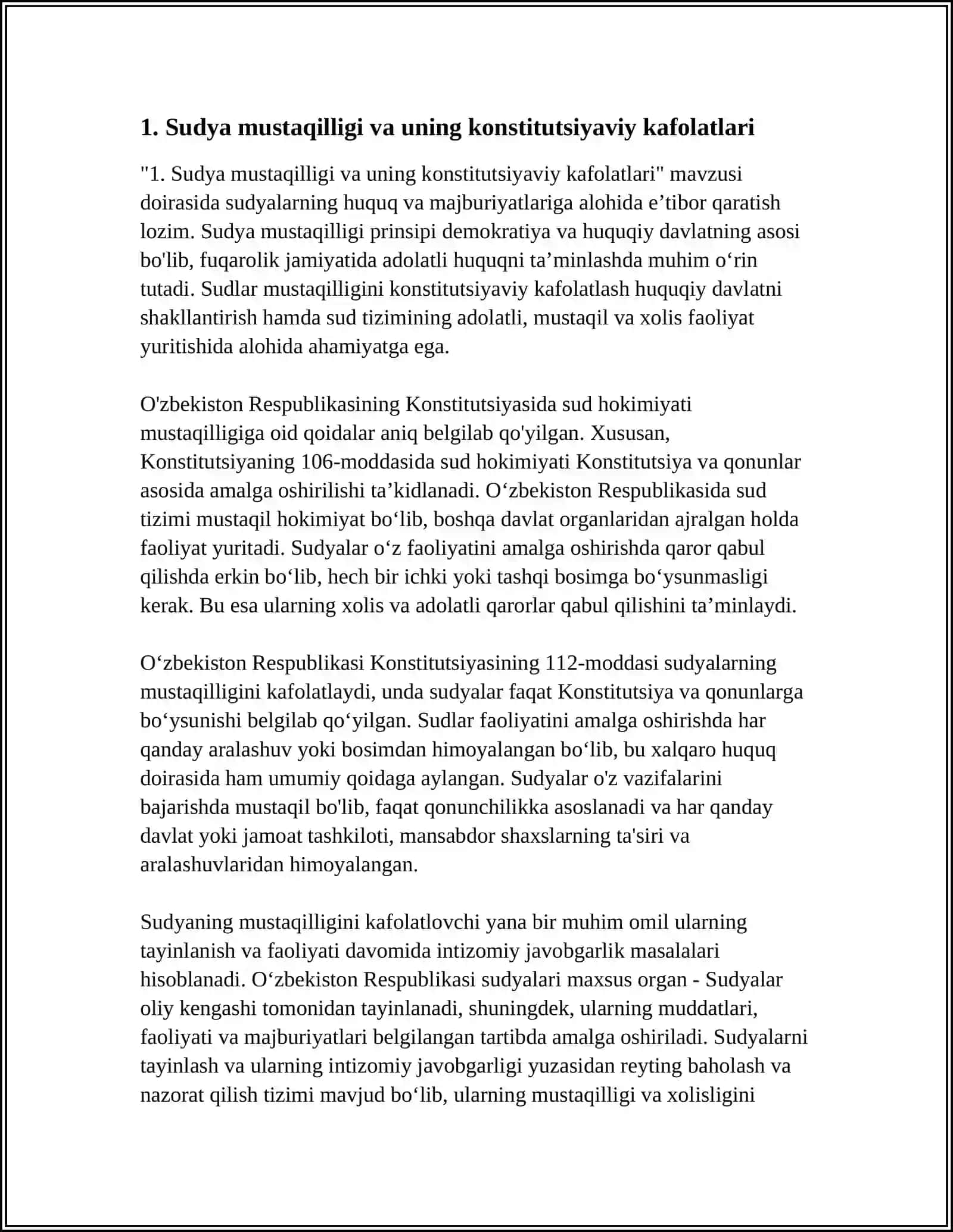 SUDYALARNING HUQUQ VA MAJBURIYATLARI 3