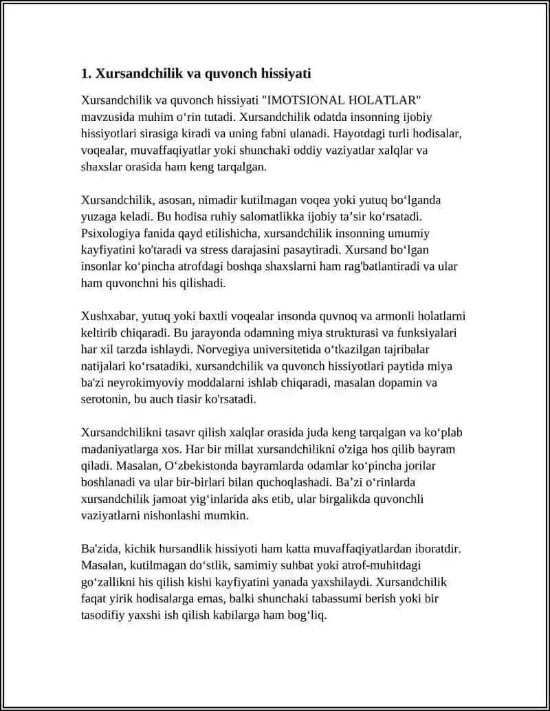 IMOTSIONAL HOLATLAR 3