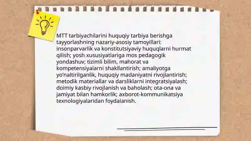 MTT tarbiyachilarini bolalarga huquqiy tarbiya berishga tayyorlash metodikasi 3