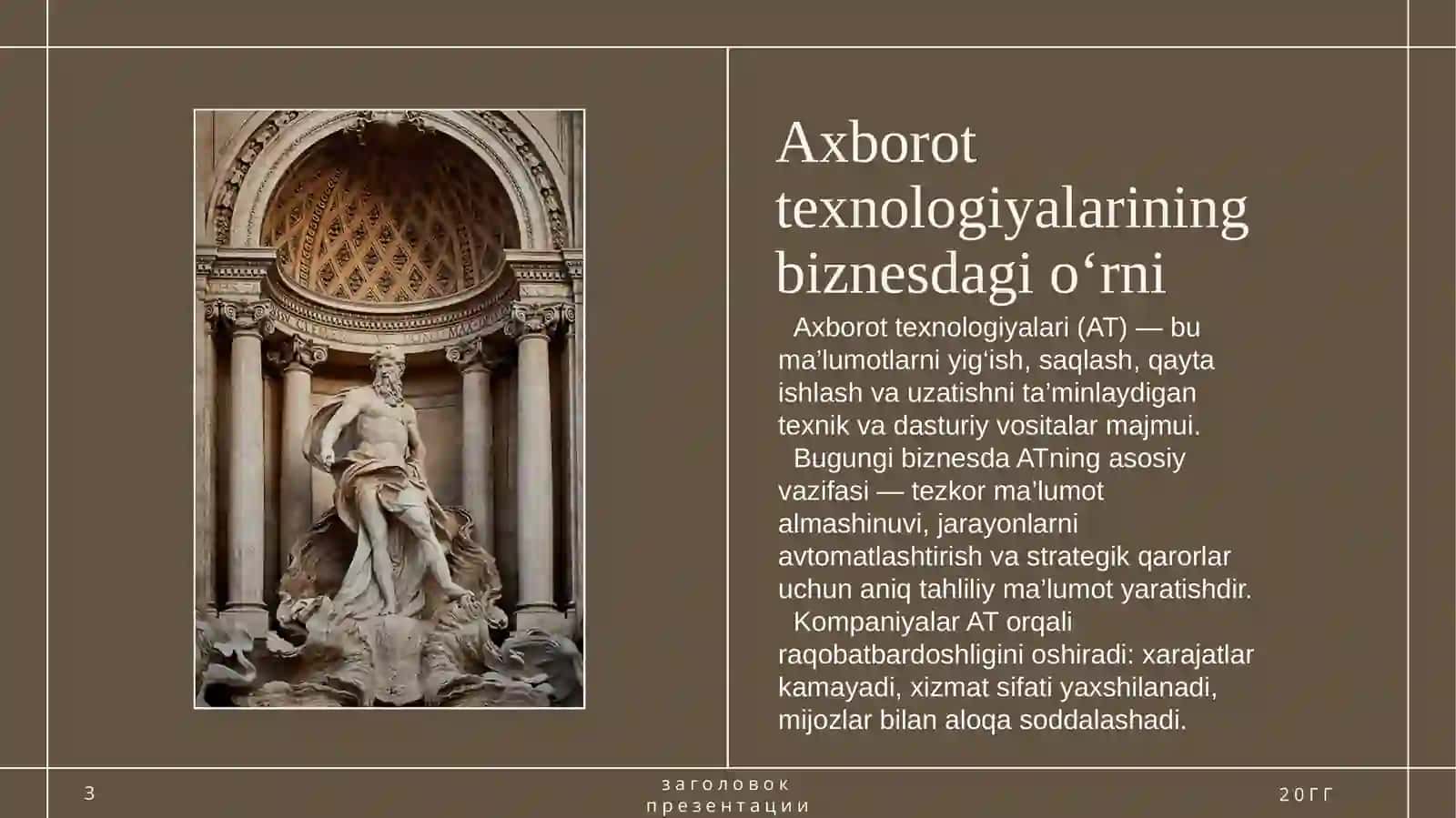 Biznesda axborot texnologiyalari va axborot tizimi 3