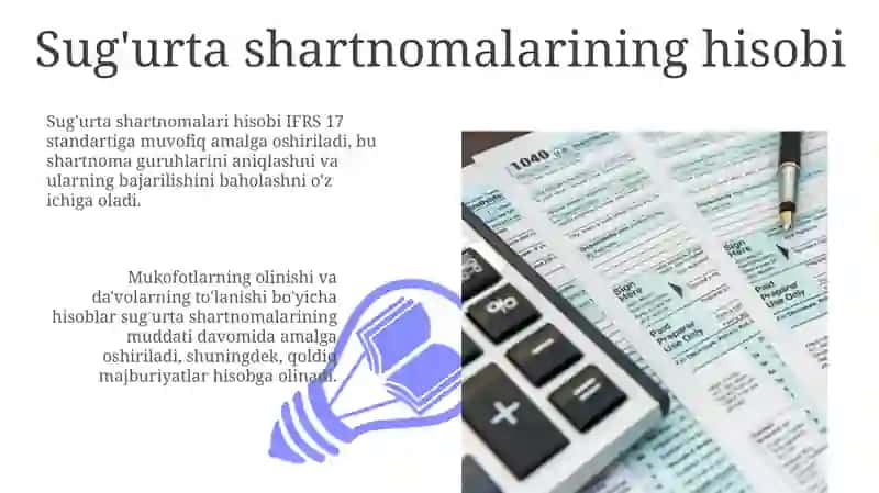 Sug'urta shartnomalarining hisobi 3