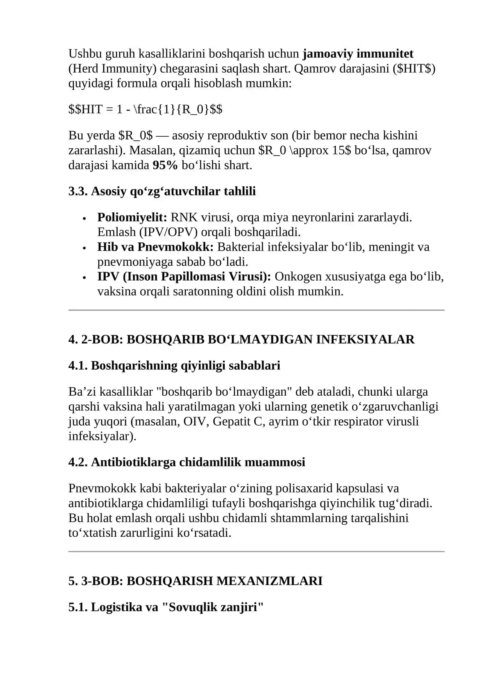 Boshqarib bo‘ladigan va boshqarib bo‘lmaydigan yuqumli kasalliklar haqida tushuncha 3
