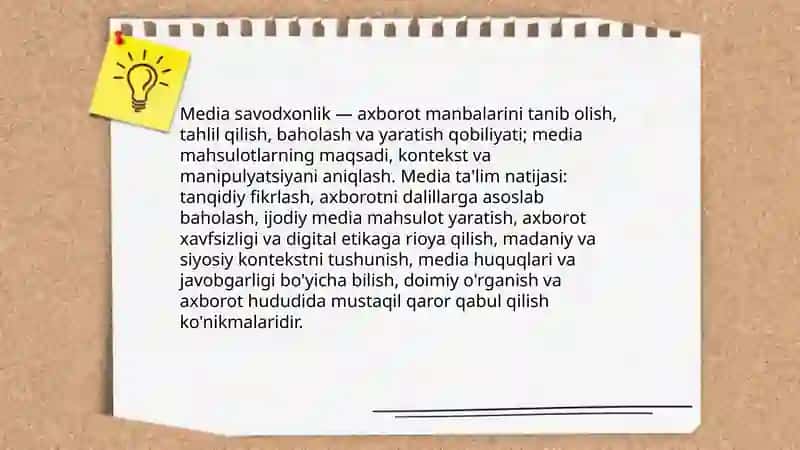 Media savodxonlik 3