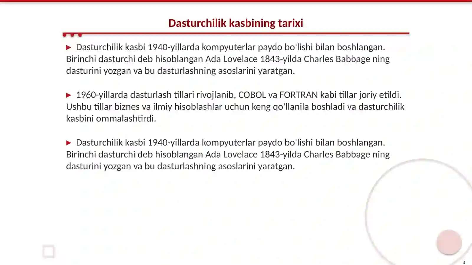 Men tanlagan kasb dasturchi 3