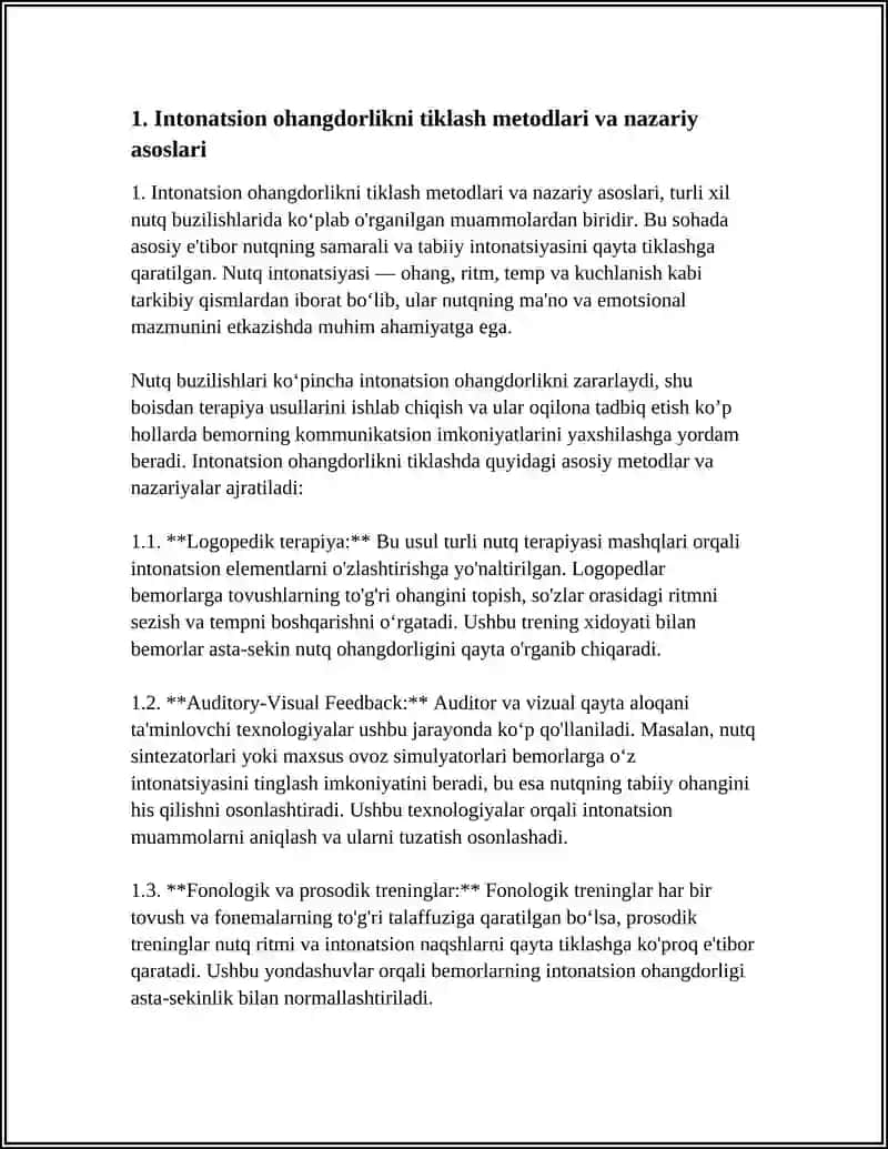 Intonatsion ohangdorlikni tiklash metodlari va nazariy asoslari 3