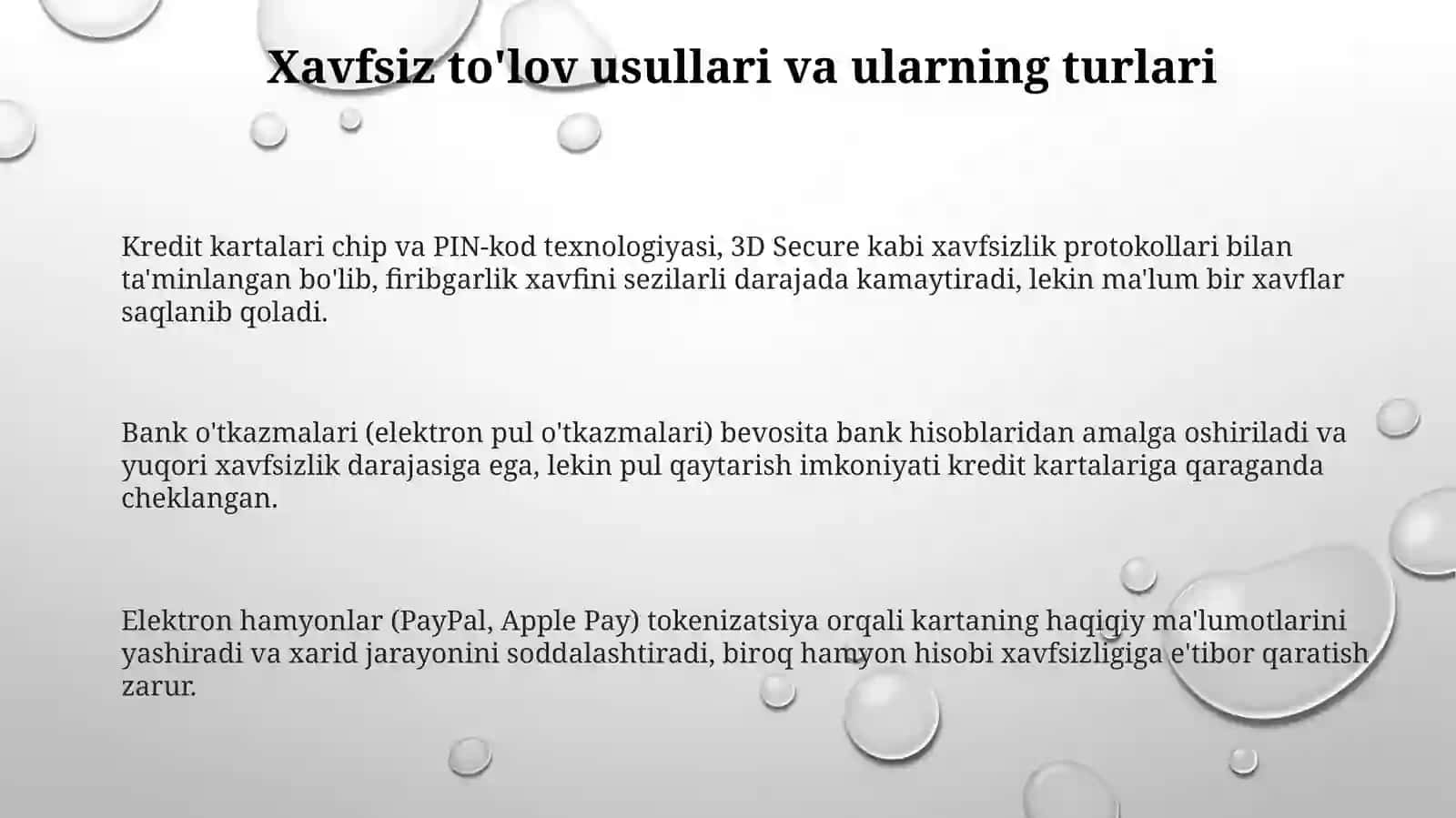 Xavfsiz to'lovlarni amalga oshirish usullari 3