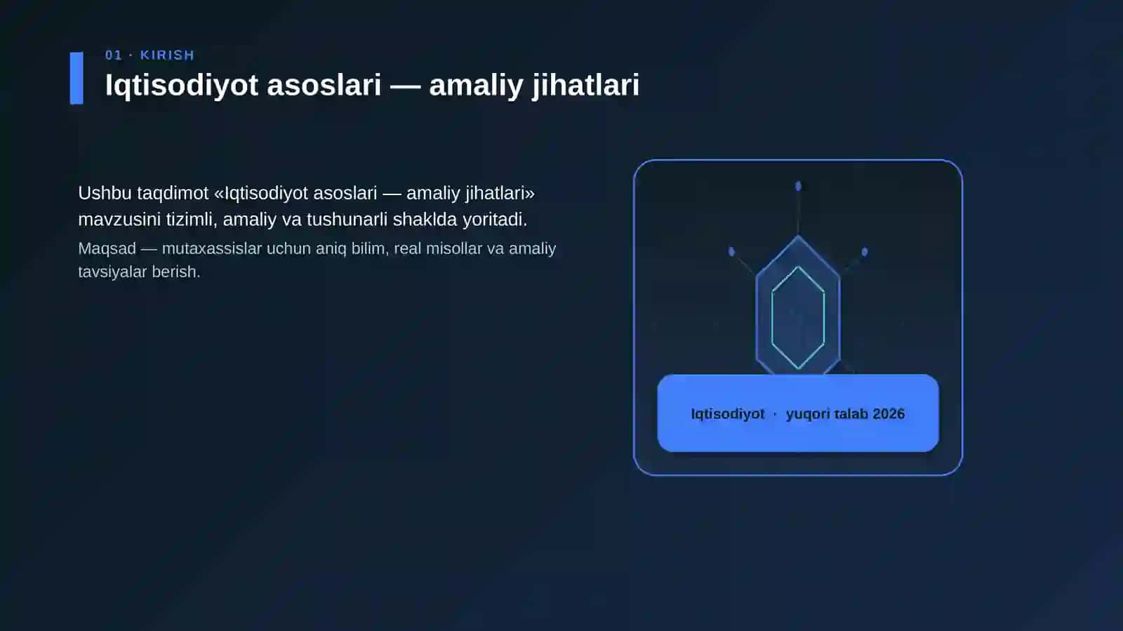 Iqtisodiyot asoslari — amaliy jihatlari 3