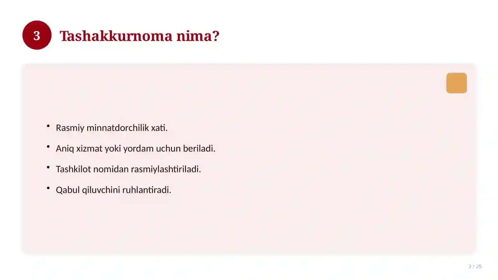 Tashakkurnoma 3