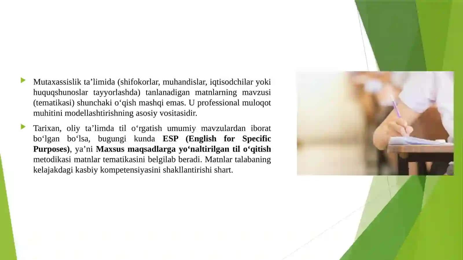 Mutaxassislik ta’limida matnlarning tematikasi 3