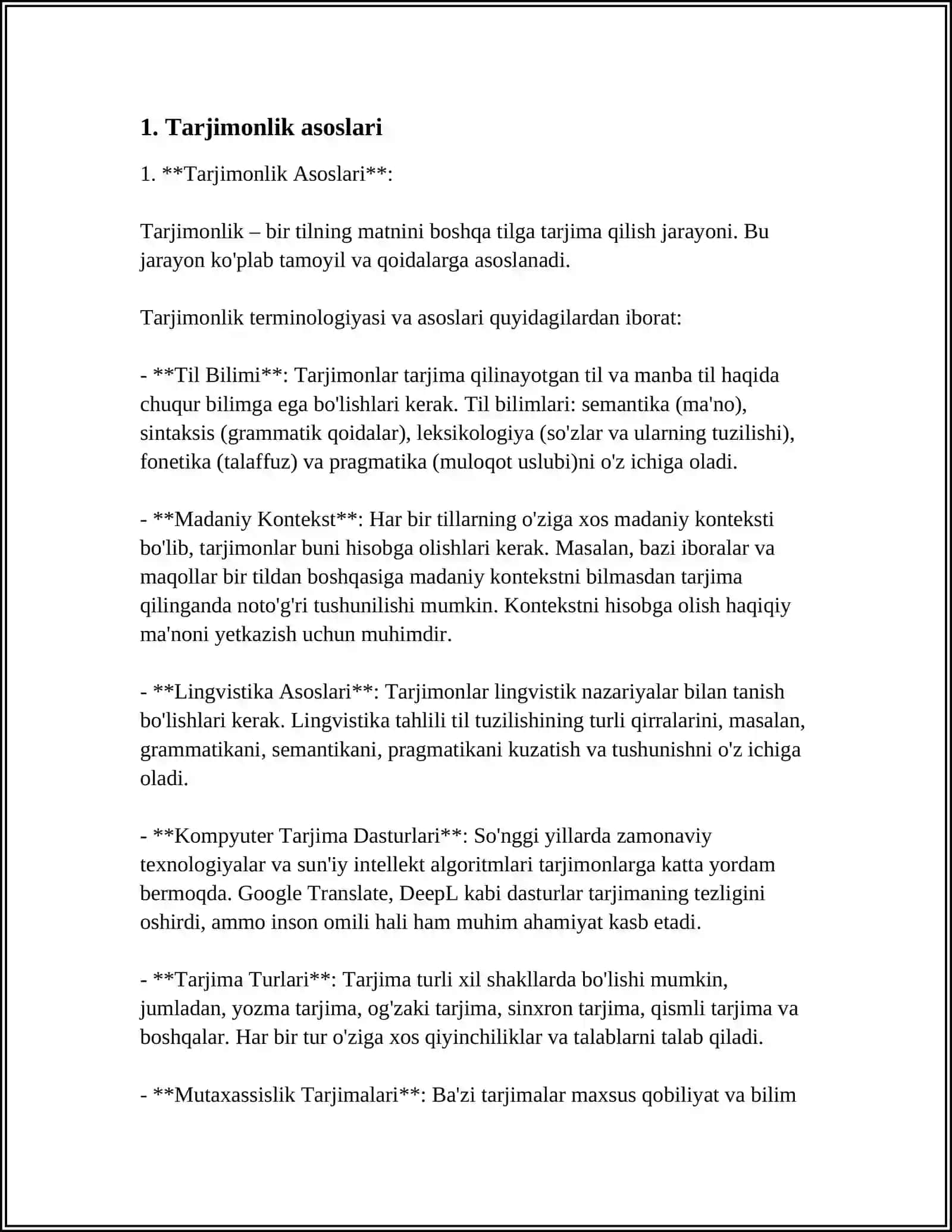 OGAHIYNING TARJIMONLIK MAHORATI 3