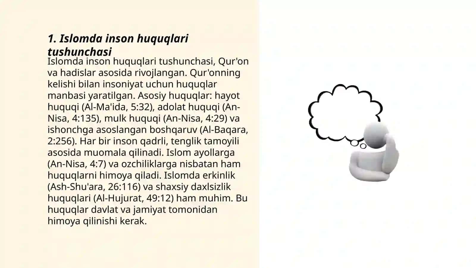 Islomda inson xuquqlari himoyasi 3