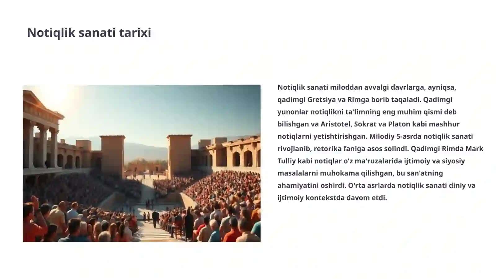 Notiqlik sanati tarixi 3