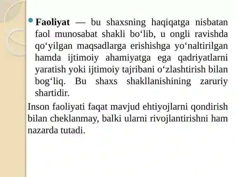 Kasbiy faoliyatni tashkilotishning psixologik xususiyatlari 3