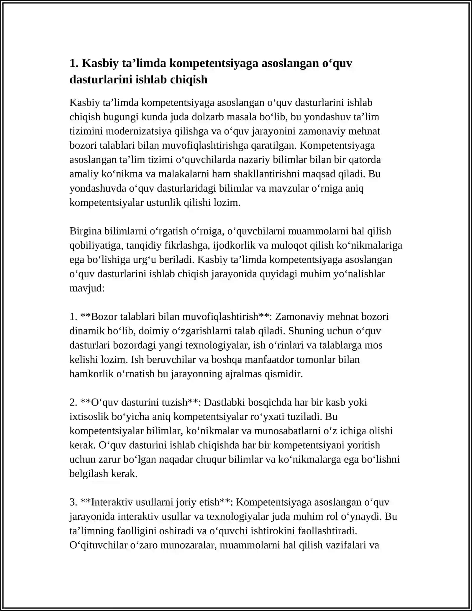 KASBIY TA’LIM MAZMUNI VA TEXNOLOGIYALARI 3