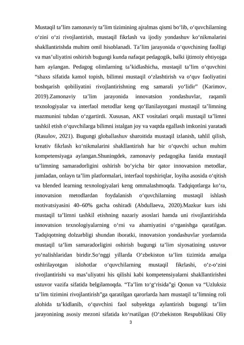 Kurs ishi 3