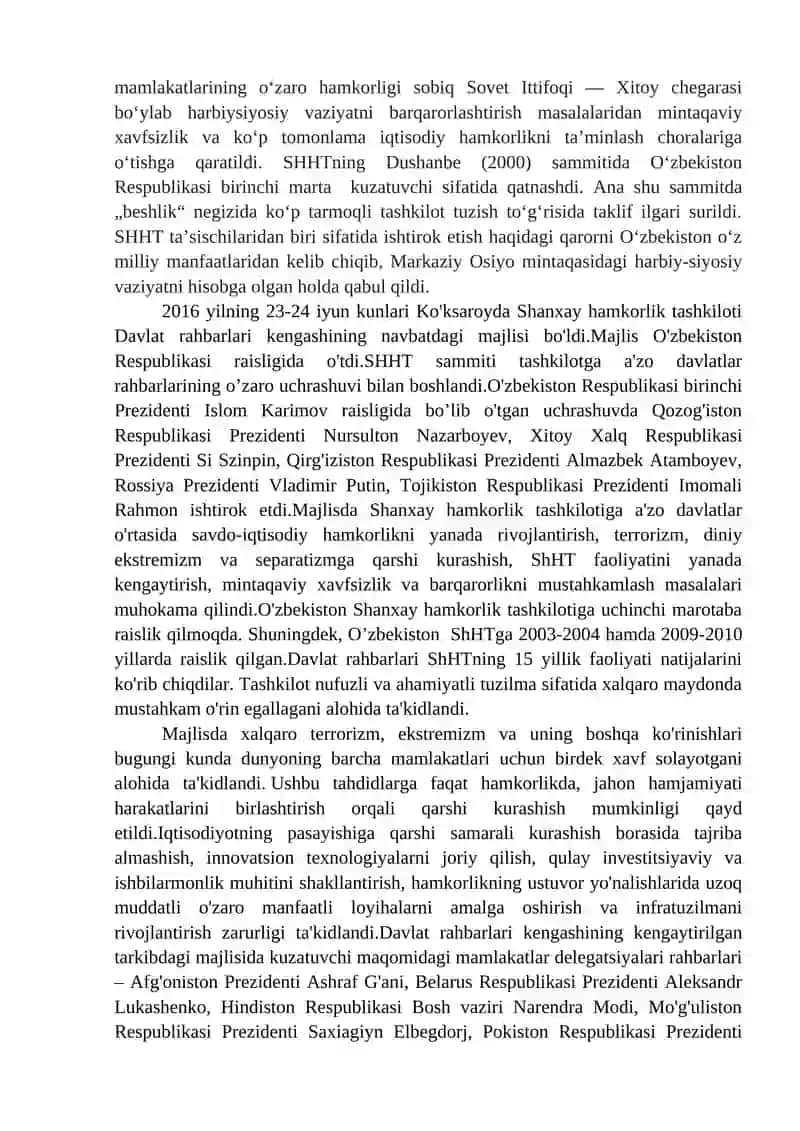 O‘ZBEKISTON VA JAHON HAMJAMIYATI 3