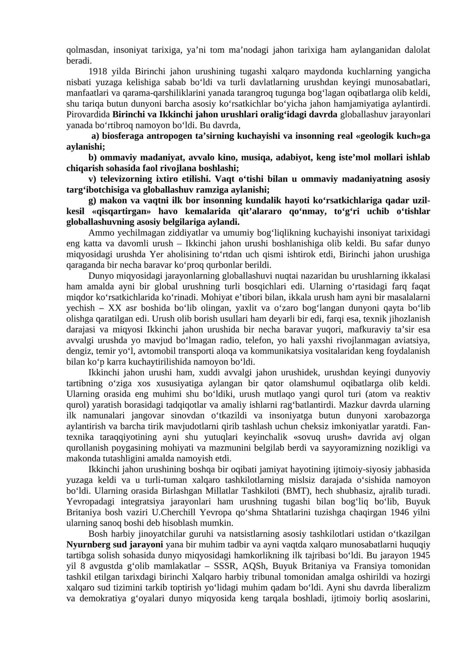 14-mavzu.Global jarayonlar va barqaror taraqqiyot.Global muammolar 3