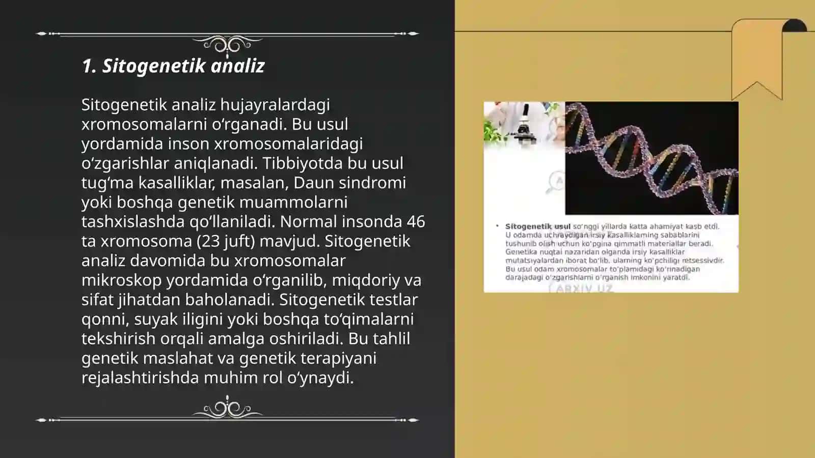 Sitogenetik analiz 3
